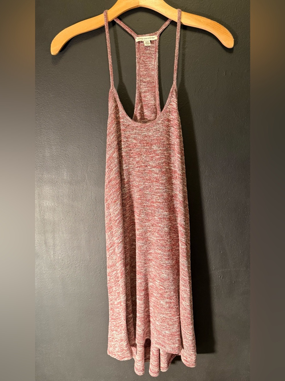 American Eagle Outfitters Pink Cream Heather Sun Knit Tank Dress